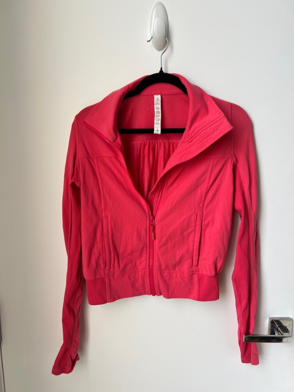 Women's Lululemon Pink Zip-Up Workout Bomber Jacket